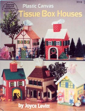 Plastic Canvas Tissue Box Houses