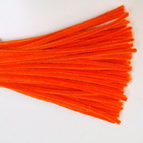Chenille Sticks 6mm; Orange
