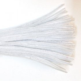 Chenille Sticks 6mm; White