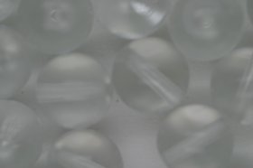 10mm Czech Round Bead; Transparent Crystal 25 grams