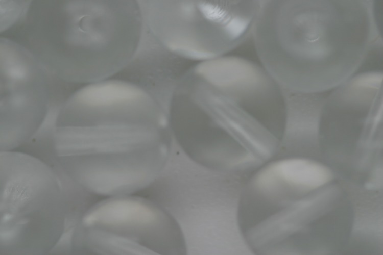10mm Czech Round Bead; Transparent Crystal 25 grams