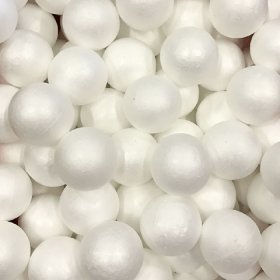 60mm White Polystyrene Foam Balls