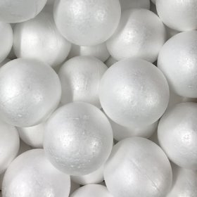 90mm White Polystyrene Foam Balls