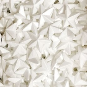 75mm White Polystyrene Foam Star