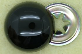 30mm Crystal Eye 10 Pack; Black