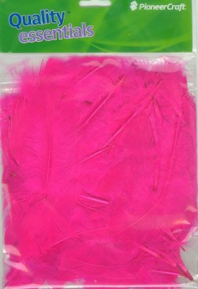 Turkey Feathers Hot Pink 7grams