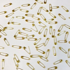 19mm Safety Pins Gold