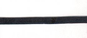 Knitted Elastic 6mm Black Soft p/m