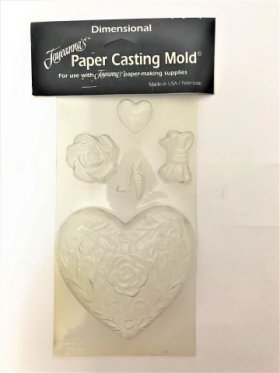 Paper Mould Large Puffy Heart