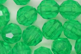 8mm Facet Beads Transparent; Lime 25g (approx 97p)