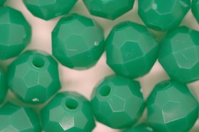10mm Facet bead Opaque; Dark Green 25g (approximately 50p)
