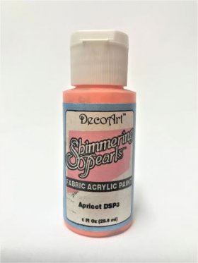 DecoArt Shimmering Pearls 1oz Apricot
