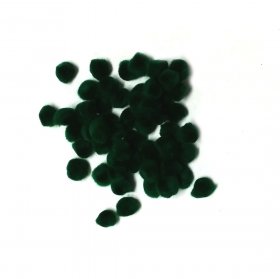 Pom Poms / Chenille Poms/ 10mm Emerald