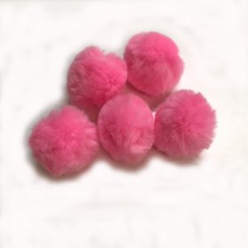 Pom Poms / Chenille Poms/ 38mm Blossom Pink