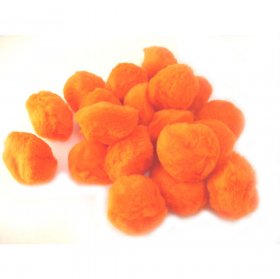Pom Poms / Chenille Poms/ 50mm Orange