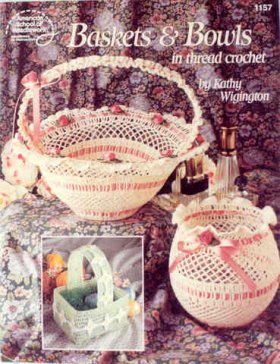 Baskets and Bowls in thread crochet