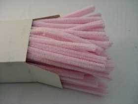 Chenille Sticks 12mm; Light Pink
