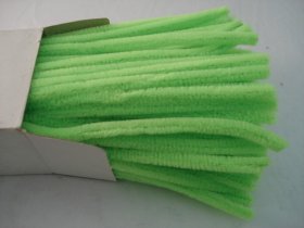 Chenille Sticks 12mm; Neon Green