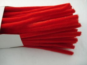 Chenille Sticks 12mm; Red