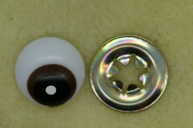 Eyes Small Comical, 12mm round 1 Pair