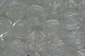 8mm Czech Fire Polished Facet Beads Crystal 100g