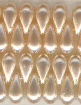 Czech Strung Pearls Horizontal 6/9mm Cream