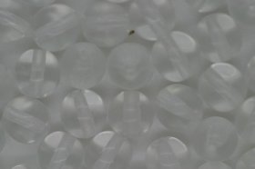 6mm Czech Round Bead; Transparent Crystal 25 grams