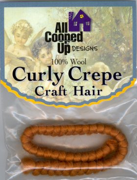 Curly Crepe Wool Hair; Ginger