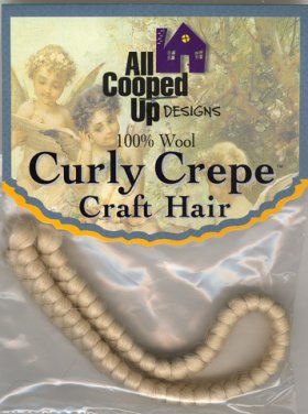 Curly Crepe Wool Hair; Natural