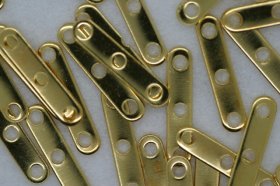 3 Hole Spacer Bar Gold 100p