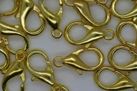 Lobster Clasp 15mm Gold 100p