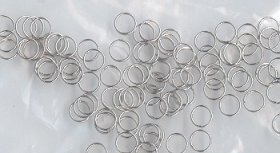 Split Rings 7mm Silver 100p