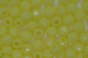 4mm Facet Opaque; Yellow 25g (approx 695)