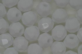 6mm Facet Opaque; White 250g (approx 2300p)