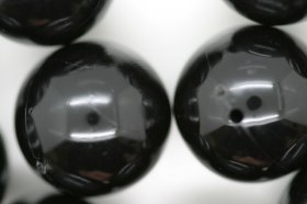18mm Opaque Global Round; Black 25g (approx 8p)