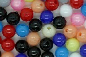 6mm Round Beads; Opaque Multi 250g (approx 2240p)