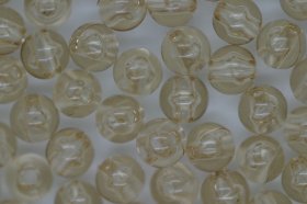 6mm Round Beads; Transparent Pale Ginger 25g (approx 224p)