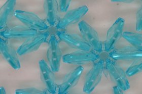 18mm Star Transparent; Light Turquoise 250g (approx 475p)