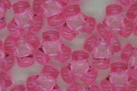 Tri Beads Transparent; Pink 25g (approx 125p)