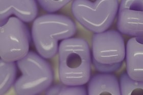 Vertical Heart Opaque; Lilac 25g (approx 48p)