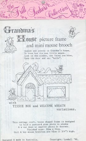 Grandma's House Picture Frame and Mini Mouse Brooch