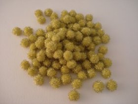13mm Glitter Pom Pom 100p; Yellow