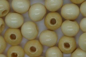Wooden Beads, 8mm, 100 pieces, Natural (3mm hole)