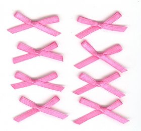 Bow 3mm x 35mm Hot Pink 10p per pack