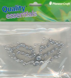 Sequins Silver Holly Leaves, price per pkt