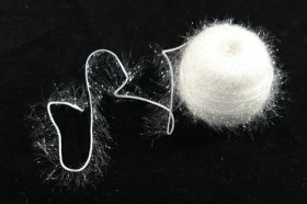 Fairy Sparkle Fibre; White (Ball approx 100-120 grams)