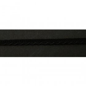 Rayon Edge Braid Black, price per mtr