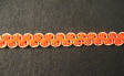 Braid Gold / Scarlet per mtr